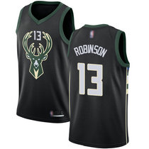 Nike Milwaukee Bucks #13 Glenn Robinson Black Game Authentic Stitched NBA Jersey