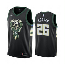 Nike Milwaukee Bucks #26 Kyle Korver Black Game Authentic Stitched NBA Jersey