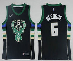 Nike Milwaukee Bucks #6 Eric Bledsoe Black Game Authentic Stitched NBA Jersey