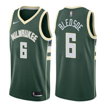 Nike Milwaukee Bucks #6 Eric Bledsoe Green Game Authentic Stitched NBA Jersey