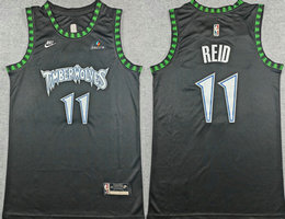 Nike Minnesota Timberwolves #11 Naz Reid Black 2026 Classic With Advertising Jersey