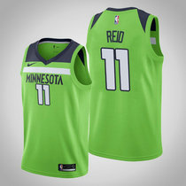Nike Minnesota Timberwolves #11 Naz Reid Green Game Authentic Stitched NBA jersey