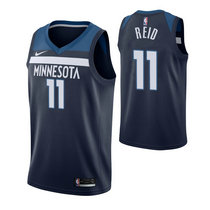 Nike Minnesota Timberwolves #11 Naz Reid Navy Blue Game Authentic Stitched NBA Jersey