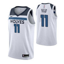 Nike Minnesota Timberwolves #11 Naz Reid White Game Authentic Stitched NBA Jersey