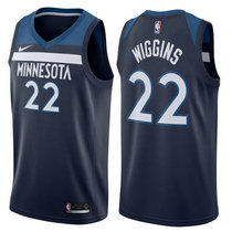 Nike Minnesota Timberwolves #22 Andrew Wiggins Blue Game Authentic Stitched NBA jersey
