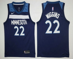 Nike Minnesota Timberwolves #22 Andrew Wiggins Blue Game Authentic Stitched NBA jersey