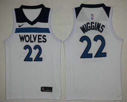 Nike Minnesota Timberwolves #22 Andrew Wiggins White Game Authentic Stitched NBA jersey
