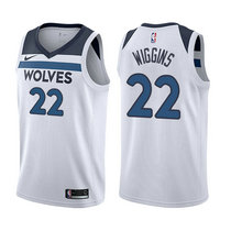 Nike Minnesota Timberwolves #22 Andrew Wiggins White Game Authentic Stitched NBA jersey