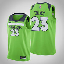 Nike Minnesota Timberwolves #23 Jarrett Culver Green Game Authentic Stitched NBA jersey
