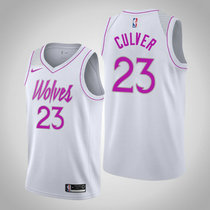 Nike Minnesota Timberwolves #23 Jarrett Culver White Playoffs Earned Edition Game Authentic Stitched NBA jersey