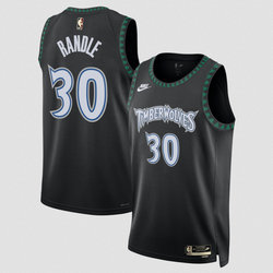 Nike Minnesota Timberwolves #30 Julius Randle Julius Black 2025 Classic Stitched Jersey