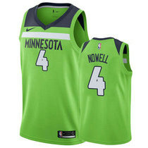 Nike Minnesota Timberwolves #4 Jaylen Nowell Green Game Authentic Stitched NBA Jersey