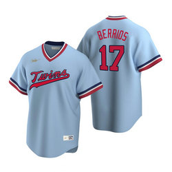 Nike Minnesota Twins #17 Jose Berrios Light Blue Pullover Game Authentic Stitched MLB jersey
