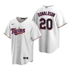 Nike Minnesota Twins #20 Josh Donaldson White Game Authentic Stitched MLB jersey