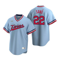 Nike Minnesota Twins #22 Miguel Sano Light Blue Pullover Game Authentic Stitched MLB jersey