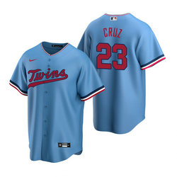 Nike Minnesota Twins #23 Nelson Cruz Light Blue Game Authentic Stitched MLB jersey