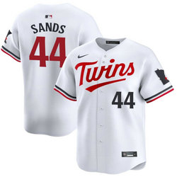 Nike Minnesota Twins #44 Cole Sands White 2024 Game Authentic Stitched MLB Jersey