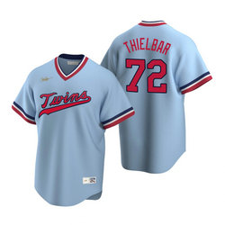 Nike Minnesota Twins #72 Caleb Thielbar Light Blue Pullover Game Authentic Stitched MLB jersey