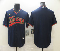 Nike Minnesota Twins Blank Navy Game Authentic Stitched MLB jersey
