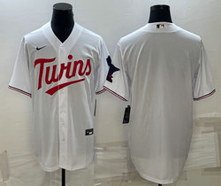 Nike Minnesota Twins Blank White 2023 Game Authentic stitched MLB jersey