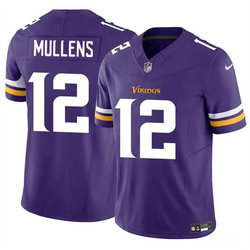 Nike Minnesota Vikings #12 Nick Mullens Purple Authentic Stitched NFL Jersey