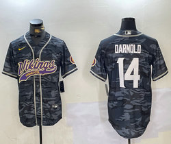 Nike Minnesota Vikings #14 Sam Darnold Camo Joint adults Authentic Stitched baseball jersey