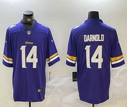 Nike Minnesota Vikings #14 Sam Darnold Purple Vapor Untouchable Authentic Stitched NFL Jersey