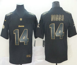 Nike Minnesota Vikings #14 Stefon Diggs Black Gold Vapor Untouchable Authentic Stitched NFL jersey