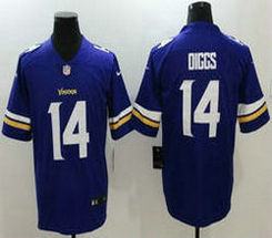 Nike Minnesota Vikings #14 Stefon Diggs Purple Vapor Untouchable Limited Authentic Stitched NFL Jersey