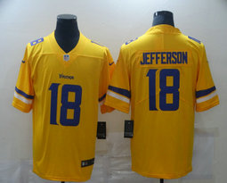 Nike Minnesota Vikings #18 Justin Jefferson Inverted Legend Authentic Stitched NFL Jersey