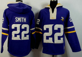 Nike Minnesota Vikings #22 Harrison Smith Purple Stitched NFL Hooded