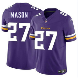Nike Minnesota Vikings #27 Jordan Mason Purple Stitched NFL Jersey