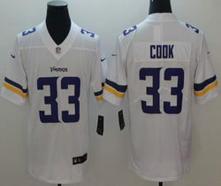 Nike Minnesota Vikings #33 Dalvin Cook White Vapor Untouchable Limited Authentic Stitched NFL Jersey