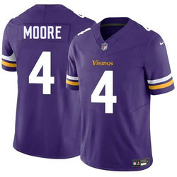 Nike Minnesota Vikings #4 Rondale Moore Purple Stitched NFL Jersey