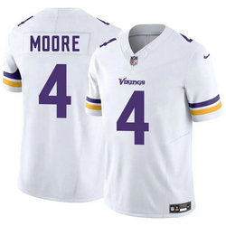 Nike Minnesota Vikings #4 Rondale Moore White Stitched NFL Jersey