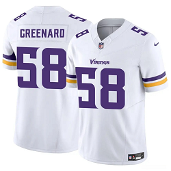 Nike Minnesota Vikings #58 Jonathan Greenard White Stitched Football Jersey