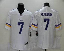 Nike Minnesota Vikings #7 Patrick Peterson White Vapor Untouchable Authentic Stitched NFL Jersey