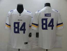 Nike Minnesota Vikings #84 Randy Moss White Vapor Untouchable Limited Authentic Stitched NFL Jersey