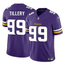 Nike Minnesota Vikings #99 Jerry Tillery Purple 2023 F.U.S.E. Football Stitched Jersey