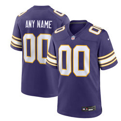 Nike Minnesota Vikings Active Player Custom 2023 F.U.S.E. Purple Vapor Untouchable Limited Stitched Jersey