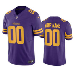 Nike Minnesota Vikings Active Player Custom Purple 2023 F.U.S.E. Color Rush Stitched Jersey