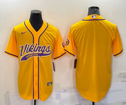 Nike Minnesota Vikings Blank Gold Joint adults Authentic Stitched baseball jersey