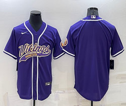 Nike Minnesota Vikings Blank Purple adults Authentic Stitched baseball jersey