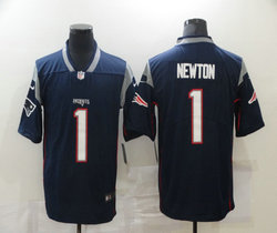 Nike New England Patriots #1 Cam Newton Navy Blue Vapor Untouchable Authentic Stitched NFL Jerseys