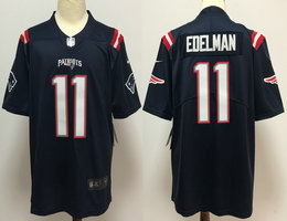 Nike New England Patriots #11 Julian Edelman 2020 Navy Blue Vapor Untouchable Authentic Stitched NFL Jersey