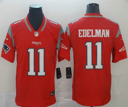 Nike New England Patriots #11 Julian Edelman Red Inverted Legend Vapor Untouchable Authentic Stitched NFL jersey