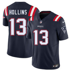 Nike New England Patriots #13 Mack Hollins Navy Vapor Untouchable Authentic Stitched NFL Jersey