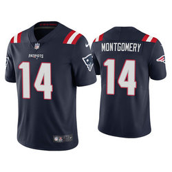 Nike New England Patriots #14 Ty Montgomery Navy Vapor Untouchable Authentic Stitched NFL Jersey