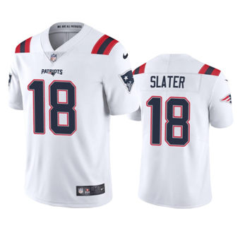 Nike New England Patriots #18 Matthew Slater White Vapor Untouchable Authentic Stitched NFL Jersey