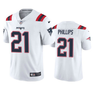Nike New England Patriots #21 Adrian Phillips White Vapor Untouchable Authentic Stitched NFL Jersey